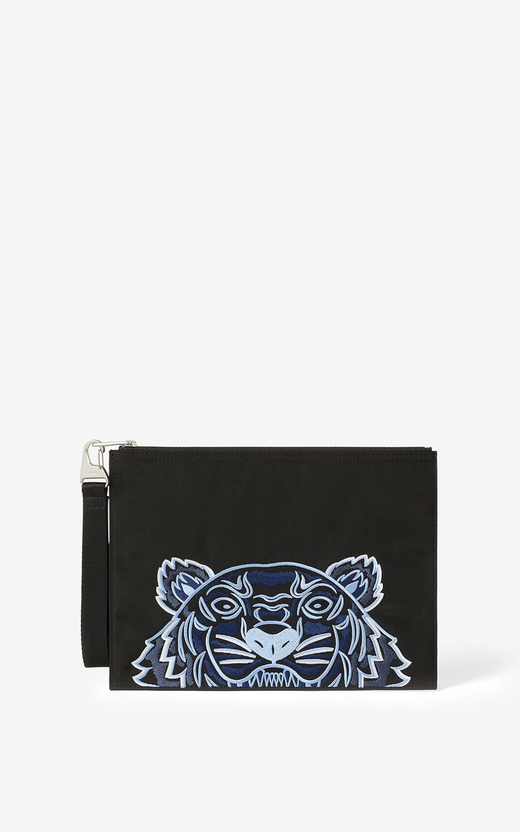 Clutch Kenzo Large Lona Kampus Tiger Hombre Negras XIB598012